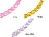 CZ bead, 6 mm Faceted Coin Beads-Cubic Zirconia-BeadBeyond