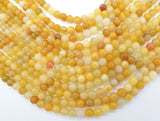 Yellow Jade Beads, Round, 6mm, 15.5 Inch-Gems: Round & Faceted-BeadBeyond
