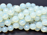 White Opalite Beads, 12mm Faceted Round Beads-Gems: Round & Faceted-BeadBeyond