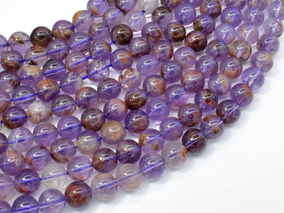 Super Seven Beads, Cacoxenite Amethyst, 8mm Round-Gems: Round & Faceted-BeadBeyond
