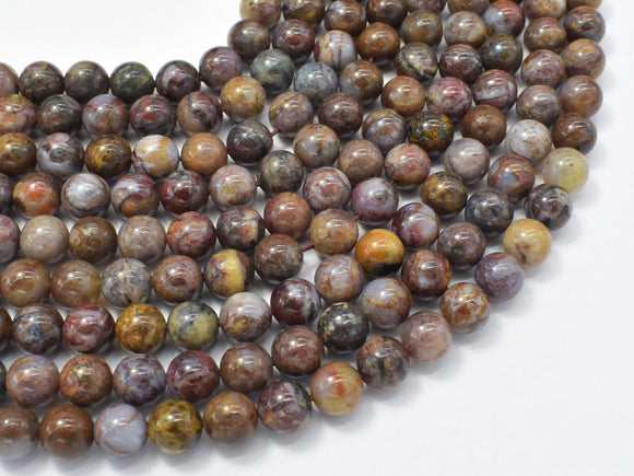Pietersite Beads, 8mm (8.3mm) Round Beads-Gems: Round & Faceted-BeadBeyond