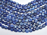 Blue Kyanite Approx. 9x11mm Irregular Oval Beads-BeadBeyond