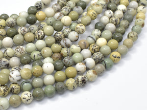 Dendritic Jasper, 6mm (6.5mm) Round Beads, 15.5 Inch-Gems: Round & Faceted-BeadBeyond