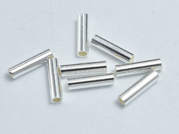 20pcs 925 Sterling Silver Tube, Tube Connector, 1.5x6mm-BeadBeyond