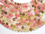 Matte Fire Cherry Quartz Beads, 10mm (10.5mm) Round-Gems: Round & Faceted-BeadBeyond