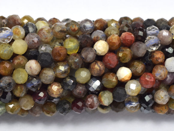 Mixed Stone, 3mm, Micro Faceted Round-BeadBeyond