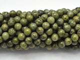 Alligator Skin Jasper Beads, Green Brecciated Jasper, Round, 6mm-Gems: Round & Faceted-BeadBeyond