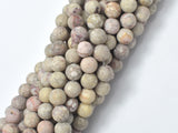 Matte Fossil Jasper Beads, 8mm Round Beads-Gems: Round & Faceted-BeadBeyond