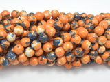 Rain Flower Stone, Orange, 8mm Round Beads-Gems: Round & Faceted-BeadBeyond