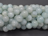 Genuine Aquamarine Beads, Round, 10mm-Gems: Round & Faceted-BeadBeyond