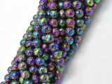 Lava-Rainbow Plated, 6mm (6.6mm) Round-Gems: Round & Faceted-BeadBeyond