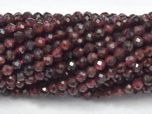 Red Garnet Beads, 3mm Micro Faceted Round-Gems: Round & Faceted-BeadBeyond