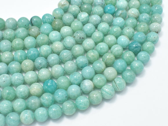 African Amazonite Beads, 8mm Round-Gems: Round & Faceted-BeadBeyond
