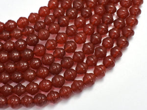 Carnelian-Red 8mm Bell Beads, 13 Inch-BeadBeyond