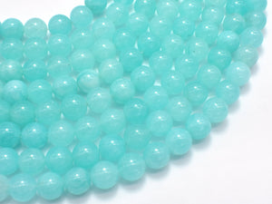 Jade Beads-Amazonite, 8mm-Gems: Round & Faceted-BeadBeyond