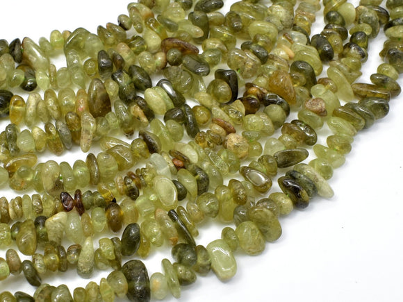Green Garnet Beads, Pebble Chips, Approx 5-9mm-Gems: Nugget,Chips,Drop-BeadBeyond