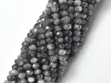 Black Rutilated Quartz Beads, 4x5.5mm Faceted Rondelle-Gems:Assorted Shape-BeadBeyond