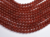 Carnelian-Red 8mm Bell Beads, 13 Inch-BeadBeyond