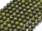 Epidote-Pyrite Inclusion, 8mm(8.3mm) Round beads-Gems: Round & Faceted-BeadBeyond