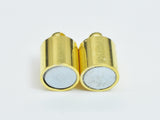 10pcs 6x19mm Magnetic Cylinder Clasp-Gold, Plated Brass-Metal Findings & Charms-BeadBeyond
