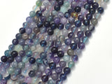 Fluorite Beads, Rainbow Fluorite, 6mm, Round-BeadBeyond