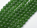 Jade Beads-Green, 8mm (8.3mm) Round Beads-Gems: Round & Faceted-BeadBeyond