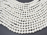 White Lava Beads, 8mm Round Beads, 14.5 Inch-Gems: Round & Faceted-BeadBeyond