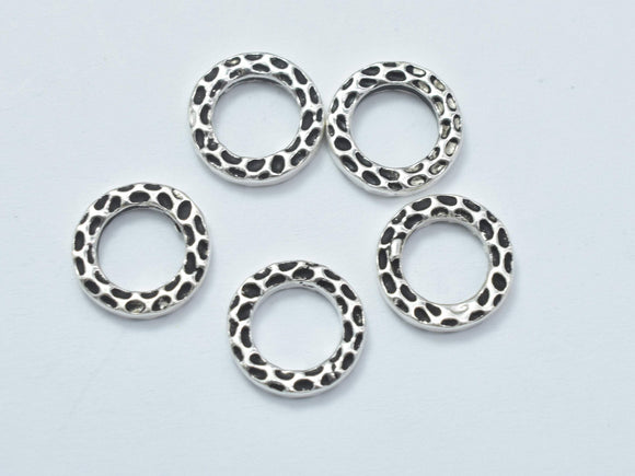 4pcs Antique Silver 925 Sterling Silver Ring, 8.8mm-Metal Findings & Charms-BeadBeyond