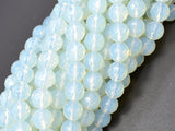 White Opalite Beads, Faceted Round, 8mm(7.8mm), 14.5 Inch-Gems: Round & Faceted-BeadBeyond