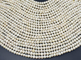 Fresh Water Pearl Beads-White, Approx 5-6mm Potato Beads-Pearls & Glass-BeadBeyond