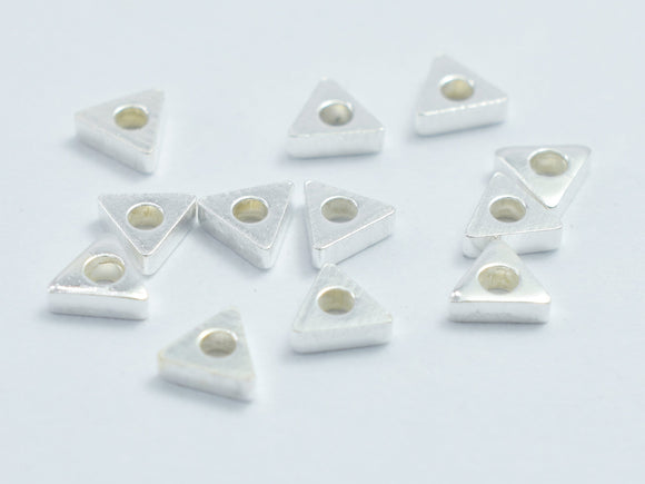 40pcs 925 Sterling Silver Beads, 3x3mm Triangle Spacer-BeadBeyond
