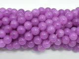 Jade - Purple, 8mm Round Beads, 14.5 Inch-BeadBeyond