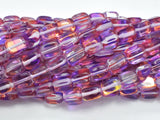 Mystic Aura Quartz - Purple, Red, 6x9mm, Nugget, 14.5 Inch-BeadBeyond