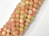 Jade - Multi Color, 8mm Faceted Star Cut Round, 15 Inch-BeadBeyond