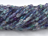 Fluorite Beads, Approx. 6x8mm Nugget Beads, 15.5 Inch-BeadBeyond
