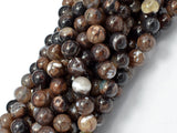 Brown Fire Agate, 8mm Round Beads, 15 Inch-Gems: Round & Faceted-BeadBeyond