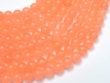 Jade - Orange, 8mm (8.2mm) Round-Gems: Round & Faceted-BeadBeyond