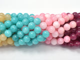 Jade Beads-5 color, 8mm (8.3mm) Round Beads-Gems: Round & Faceted-BeadBeyond