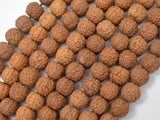 Rudraksha Beads, 8.5mm-9.5mm Round Beads, 34-37 Inch-Wood-BeadBeyond