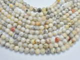 White Crazy Lace Agate 8mm Round Beads, 14.5 Inch-BeadBeyond