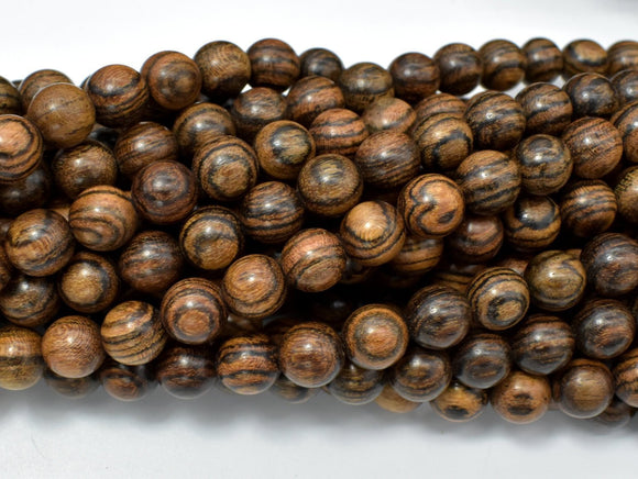 Tiger Skin Sandalwood Beads, 8mm Round Beads-Wood-BeadBeyond