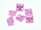 Cubic Zirconia Loose Gems-Faceted Square, 1piece-Cubic Zirconia-BeadBeyond