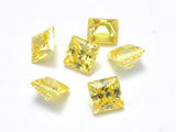 Cubic Zirconia Loose Gems-Faceted Square, 1piece-Cubic Zirconia-BeadBeyond