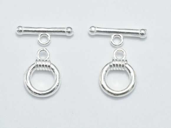 1set 925 Sterling Silver Toggle Clasps-Metal Findings & Charms-BeadBeyond