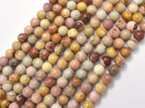 African Agate, 6mm, Round, 15.5 Inch-BeadBeyond