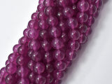 Jade Beads-Purple Red, 8mm Round Beads-Gems: Round & Faceted-BeadBeyond