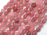 Strawberry Quartz, Lepidocrocite, 6x8mm Nugget Beads, 16 Inch-Gems: Nugget,Chips,Drop-BeadBeyond