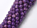 Impression Jasper-Purple, 8mm (8.5mm) Round-Gems: Round & Faceted-BeadBeyond