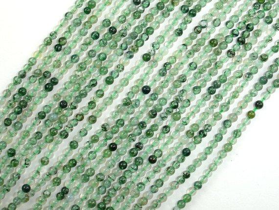 Moss Agate Beads, Round, 2mm (1.9 mm), 16 Inch-Gems: Round & Faceted-BeadBeyond