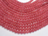 Jade Beads-Rose Red, 8mm-Gems: Round & Faceted-BeadBeyond